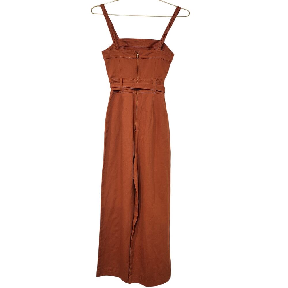 Vici She Is Unstoppable Cotton orange jumpsuit size XS - Picture 6 of 9
